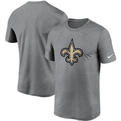 Nike Essential Legend Performance-T-Shirt der New Orleans Saints in meliertem Anthrazit mit Logo für Herren Image