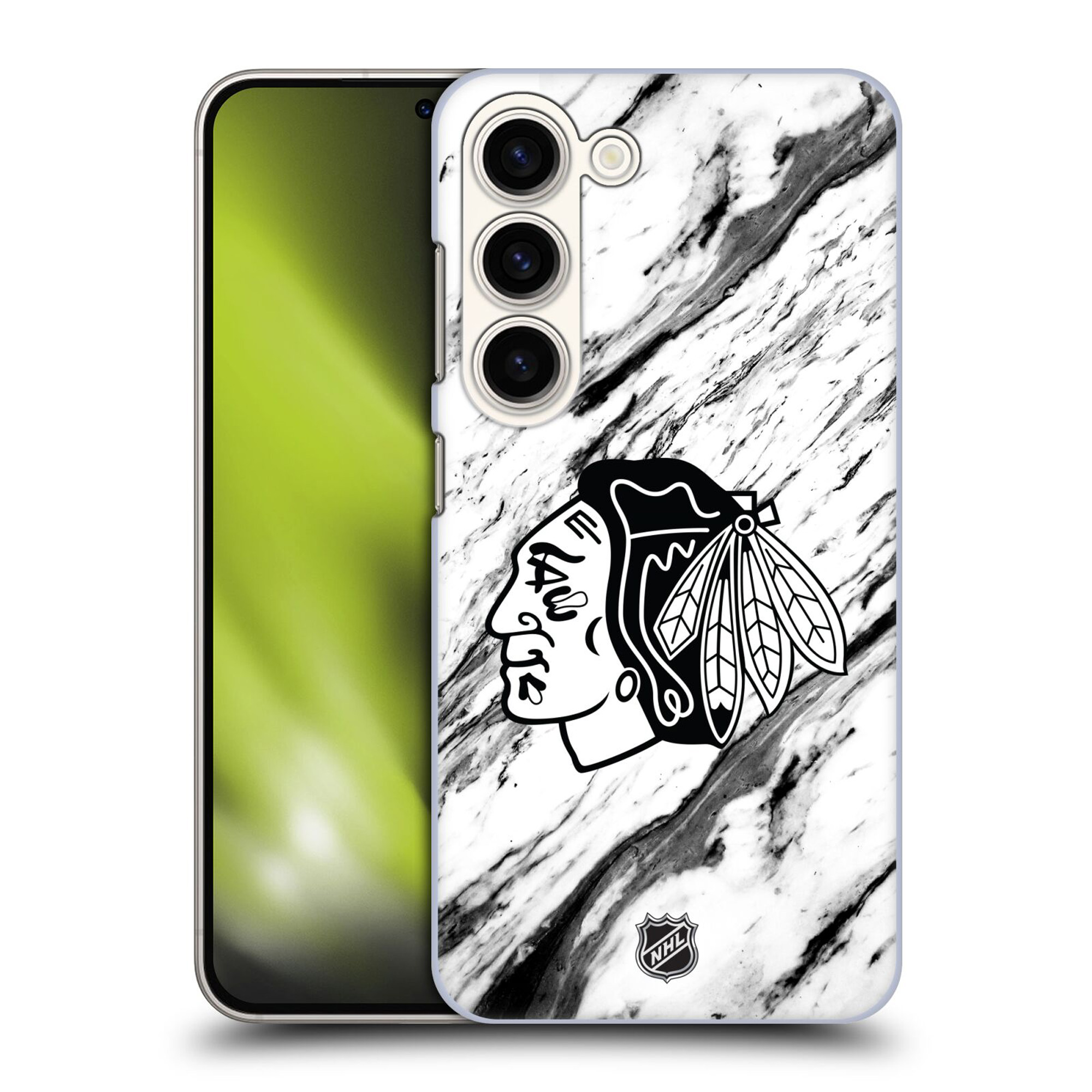 Chicago Blackhawks NHL Marmormuster-Grafik-Handyhülle – Samsung Image