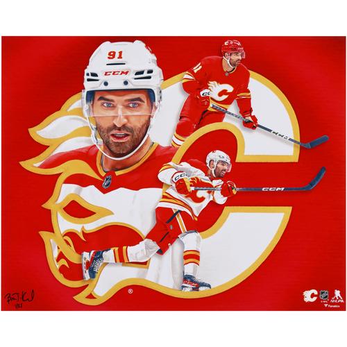 Nazem Kadri Calgary Flames Fotodruck, 40,6 x 50,8 cm, signiert vom Künstler Brian Konnick, limitierte Auflage von 25 Stück