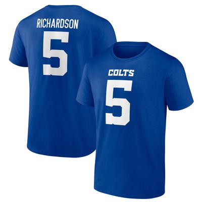 Indianapolis Colts Name und Nummer Grafik T-Shirt - Anthony Richardson 5 - Herren Image