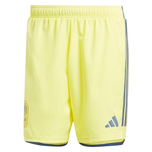 Gelbe adidas Nashville SC 2024 Home Authentic-Shorts für Herren