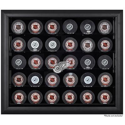 Detroit Red Wings - Schwarze Vitrine für 30 Pucks Image