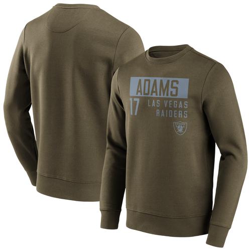 Las Vegas Raiders Fashion Name & Number Crew Sweatshirt – Davante Adams – Big & Tall – Herren