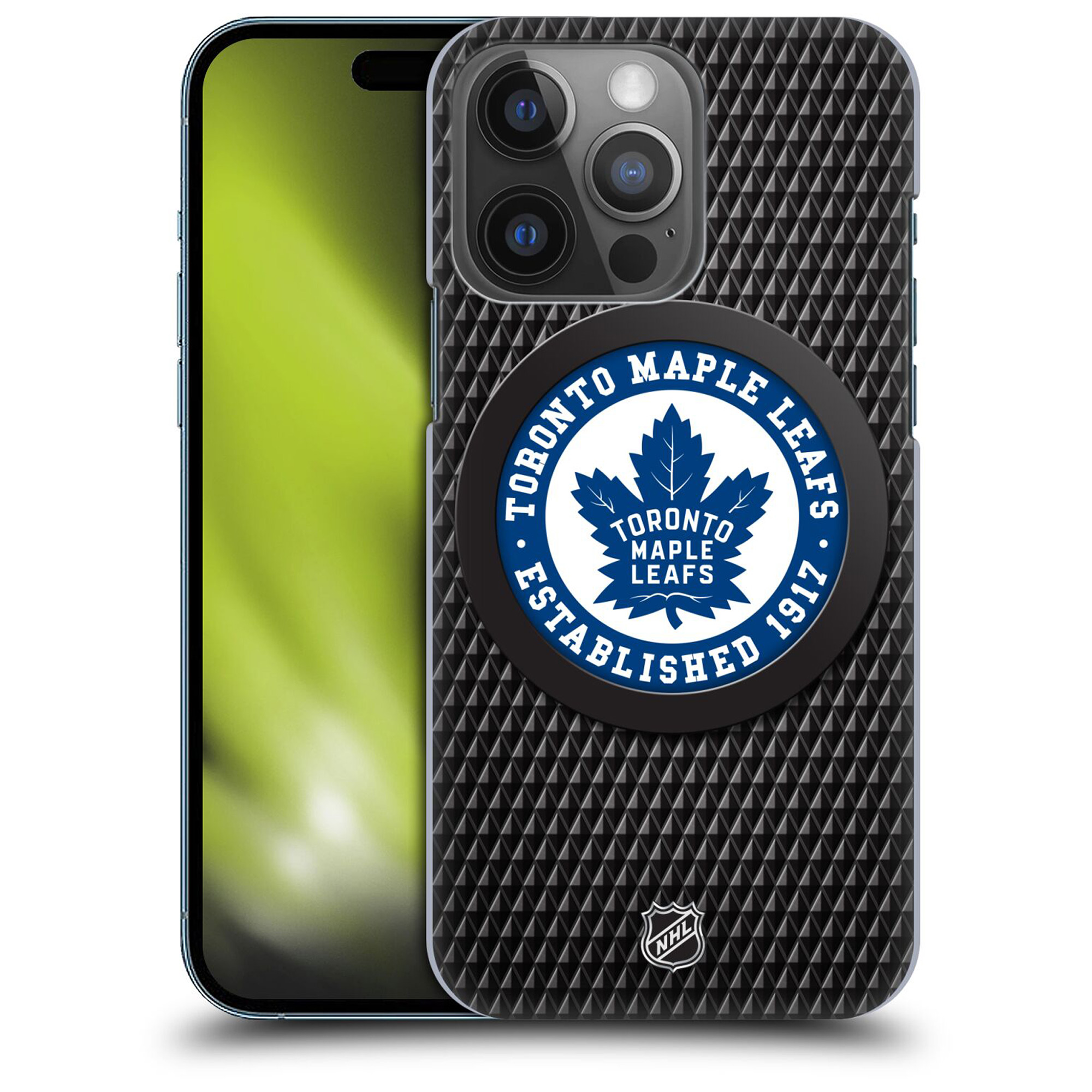 Toronto Maple Leafs NHL Puck Texture Grafik Phone Case - iPhone Image