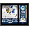 Jordan Kyrou St. Louis Blues 2022 Winter Classic 12"" x 15"" Sublimierte Plakette mit beim Spiel verwendetem Eis