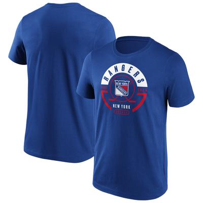 New York Rangers Fanatics Branded Block Party T-Shirt - Royal - Herren Image