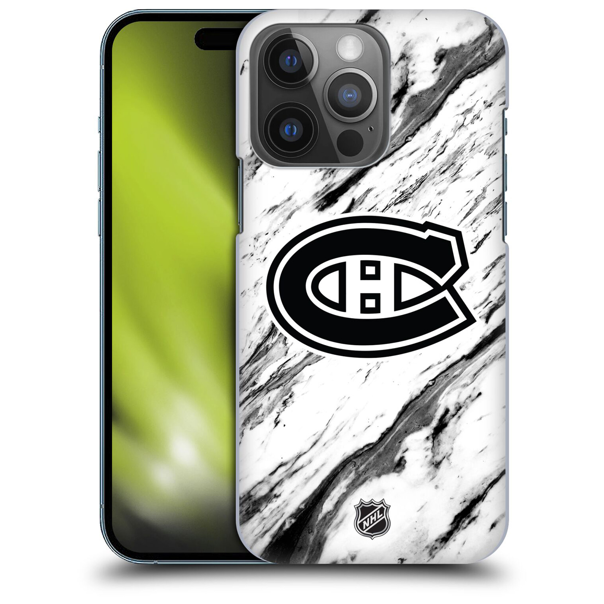 Montreal Canadiens NHL Marble Pattern Grafik Phone Case - iPhone Image
