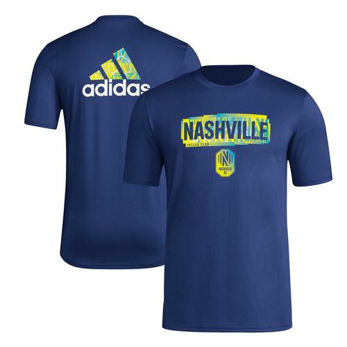 Herren adidas Navy Nashville SC Local Pop AEROREADY T-Shirt