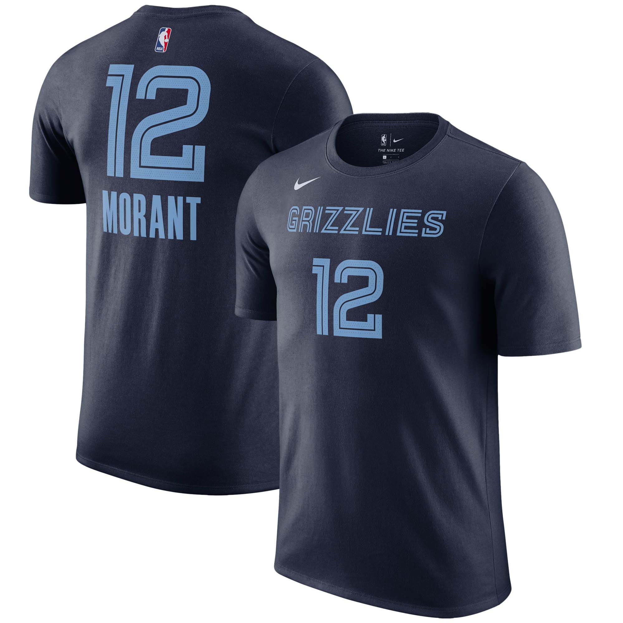 Memphis Grizzlies Nike Symbol Name & Nummer T-Shirt - Ja Morant - Herren Image