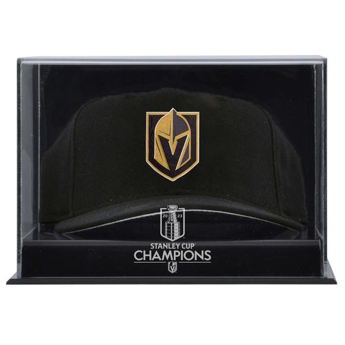 Acryl-Vitrine mit Logo der Vegas Golden Knights-Kappe der Stanley Cup-Champions 2023