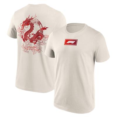 Formel 1 Unleash The Dragon Grafik-T-Shirt – Off White – Unisex Image