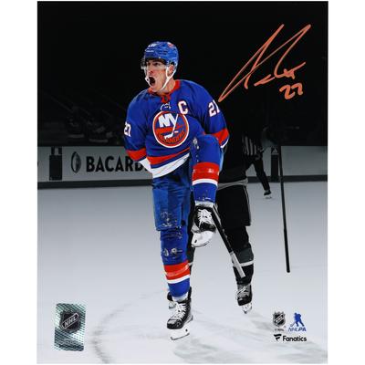 Anders Lee New York Islanders signiertes 8" x 10" blaues Trikot, Feier-Spotlight-Foto Image
