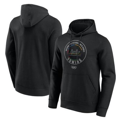 The Olympic Collection Ruder-Piktogramm-Kapuzenpullover – Schwarz – Unisex Image