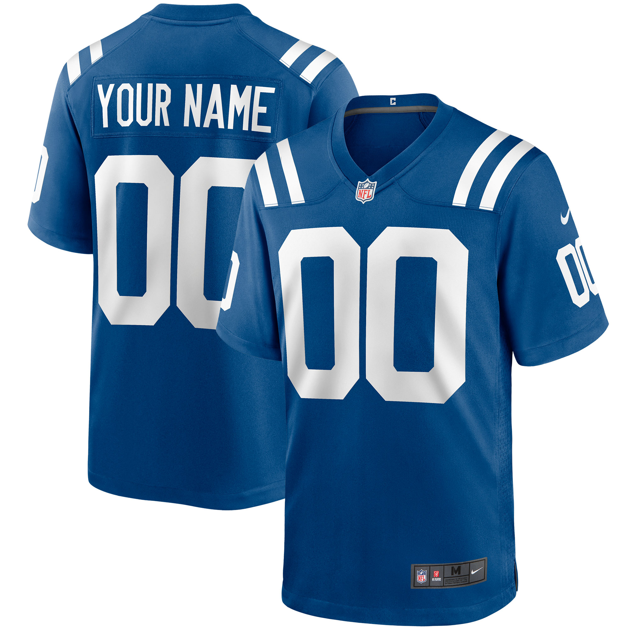 Indianapolis Colts Nike Game Heimtrikot - königsBlau - Custom - Herren Image