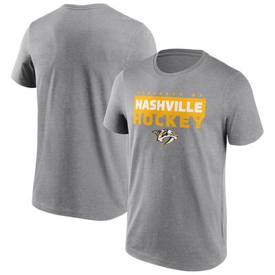 Nashville Predators Fanatics Branded Gain Ground T-Shirt - Sportgrau - Herren Image