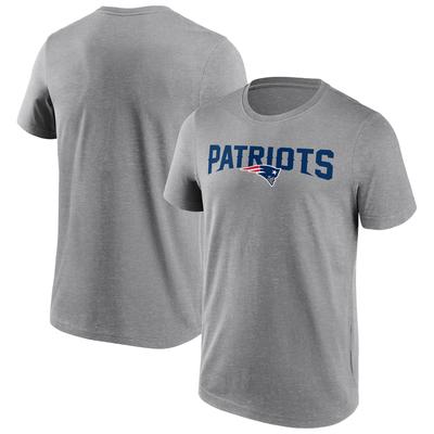 New England Patriots T-Shirt mit neutraler Farbe und Wortmarke - Herren Image