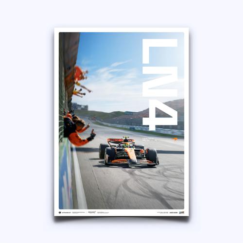 McLaren Lando Norris Zandvoort Gewinner 2024 – Poster in limitierter Auflage