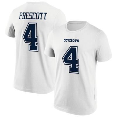 Dallas Cowboys Road Name & Number T-Shirt - Dak Prescott - Herren Image
