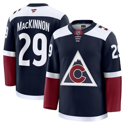 Herren Fanatics Nathan MacKinnon Marineblau Colorado Avalanche Ausweich-Premiumtrikot Image