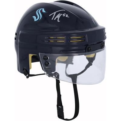 Tye Kartye – Seattle Kraken – Signierter Marine-Minihelm Image