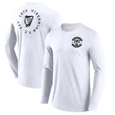 Hibernian Loop Graphic Langarm-T-Shirt – Weiß – Herren Image