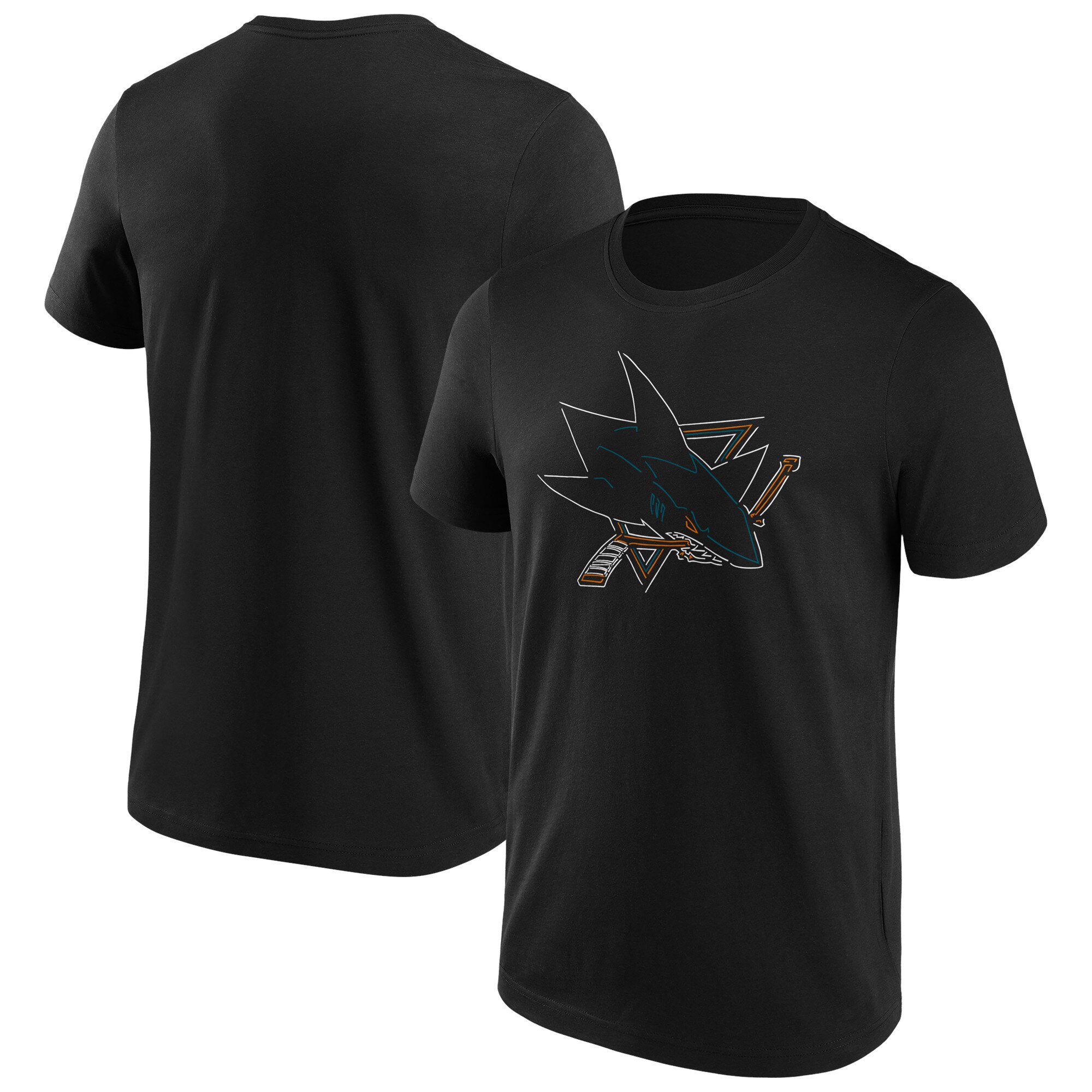 San Jose Sharks Fanatics Branded Edge T-Shirt - Schwarz - Herren Image