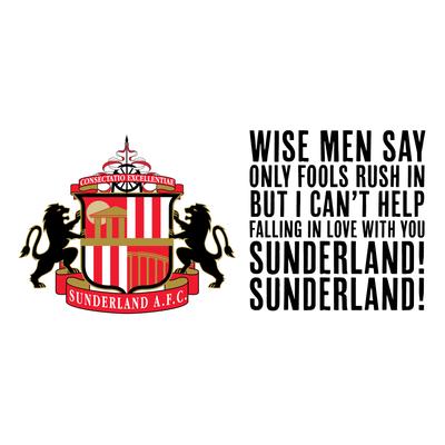 Sunderland Wappen-Wandaufkleber – 60 cm breit x 50 cm hoch Image