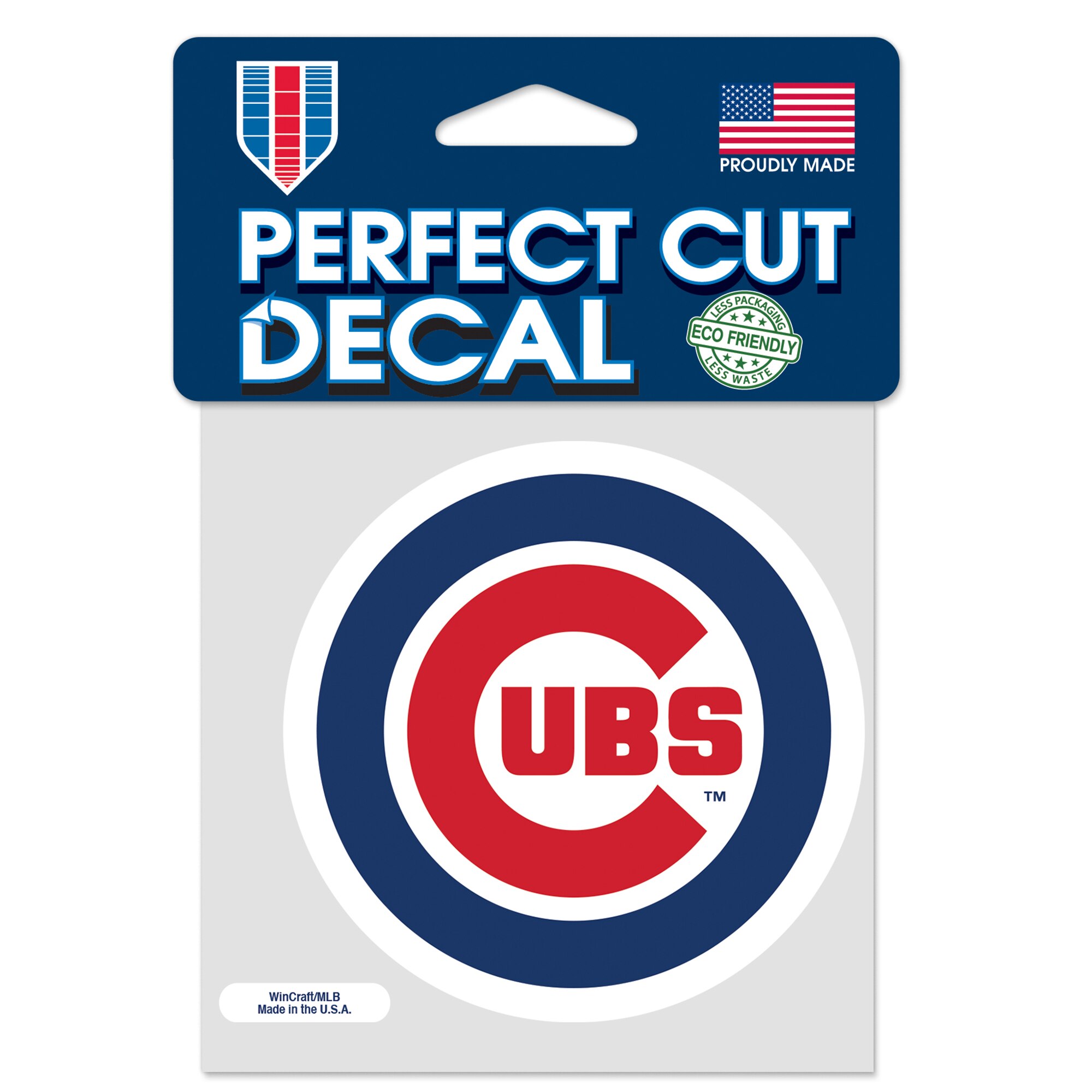 Chicago Cubs 4 x 4 Perfect Cut Decal-Aufkleber Image