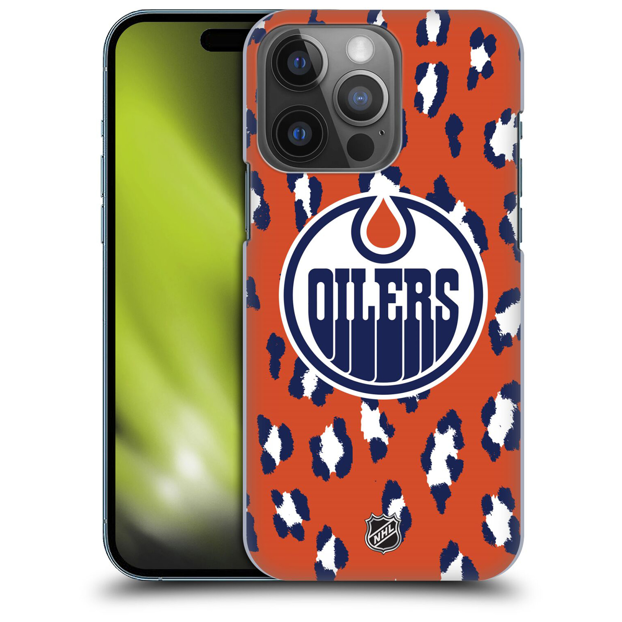 Edmonton Oilers NHL Leopard Grafik Phone Case - iPhone Image