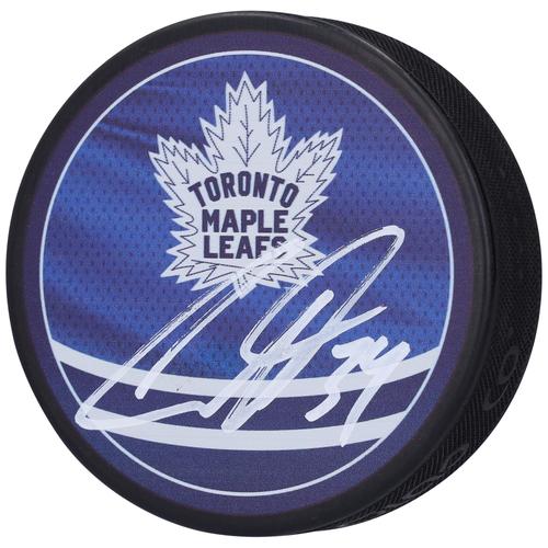 Auston Matthews Toronto Maple Leafs signierter 2022-23 Reverse Retro Hockey Puck