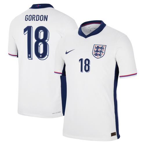 England Nike Dri Fit Adv Heimspieltrikot 2024 – Kinder mit Aufdruck Gordon 18