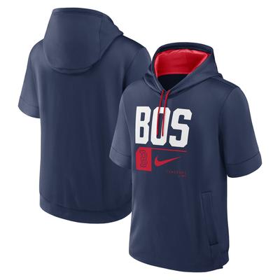 Boston Red Sox Tri Code Lockup Kurzarm-Hoodie von Nike für Herren in Marine Image