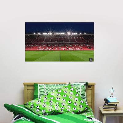Manchester United Old Trafford Flutlichtdruck – A3 Image