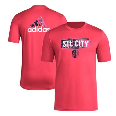 Rotes adidas St. Louis City SC Local Pop AEROREADY T-Shirt für Herren Image