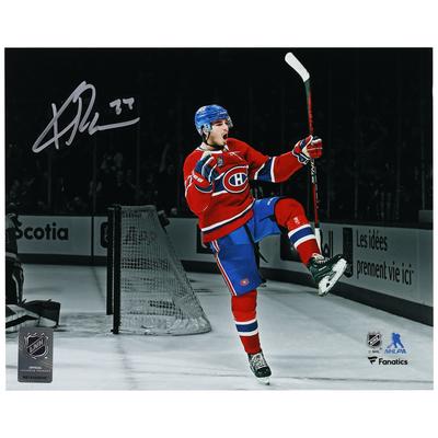 Kirby Dach Montreal Canadiens signiertes 8" x 10" rotes Trikot-Jubiläumsfoto Image