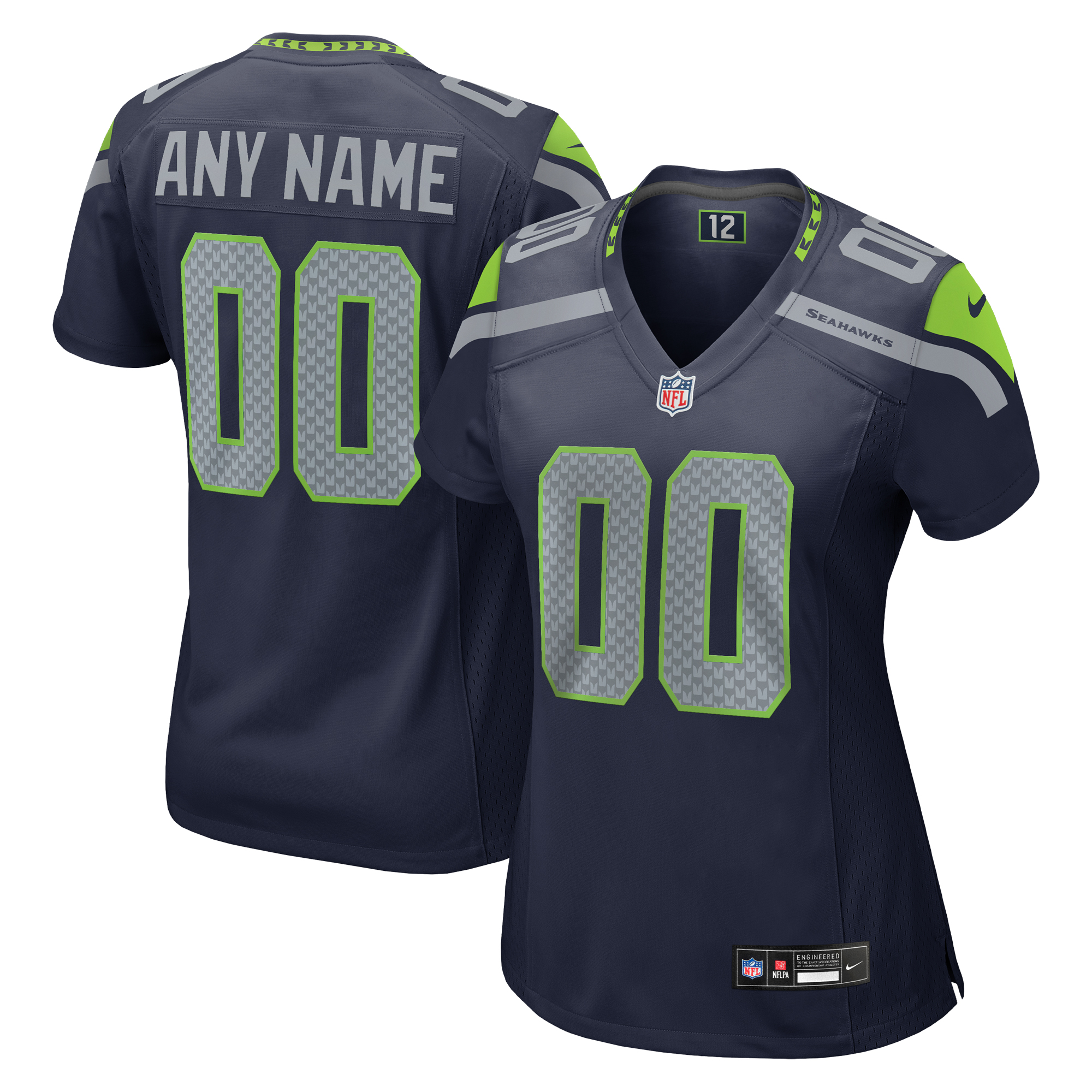 Seattle Seahawks Nike Game Heimtrikot - Marineblau - Damen Image