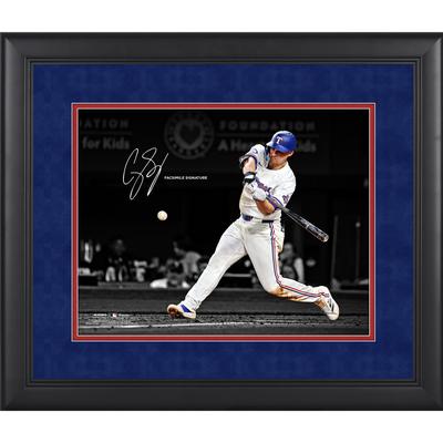 Corey Seager Texas Rangers Faksimile Signatur gerahmt 11" x 14" Spotlight Foto Image
