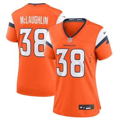 Denver Broncos Nike Game Heimtrikot - Orange - Jaleel McLaughlin - Damen Image