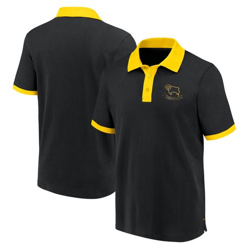 Derby County Heritage Polo – Schwarz – Herren