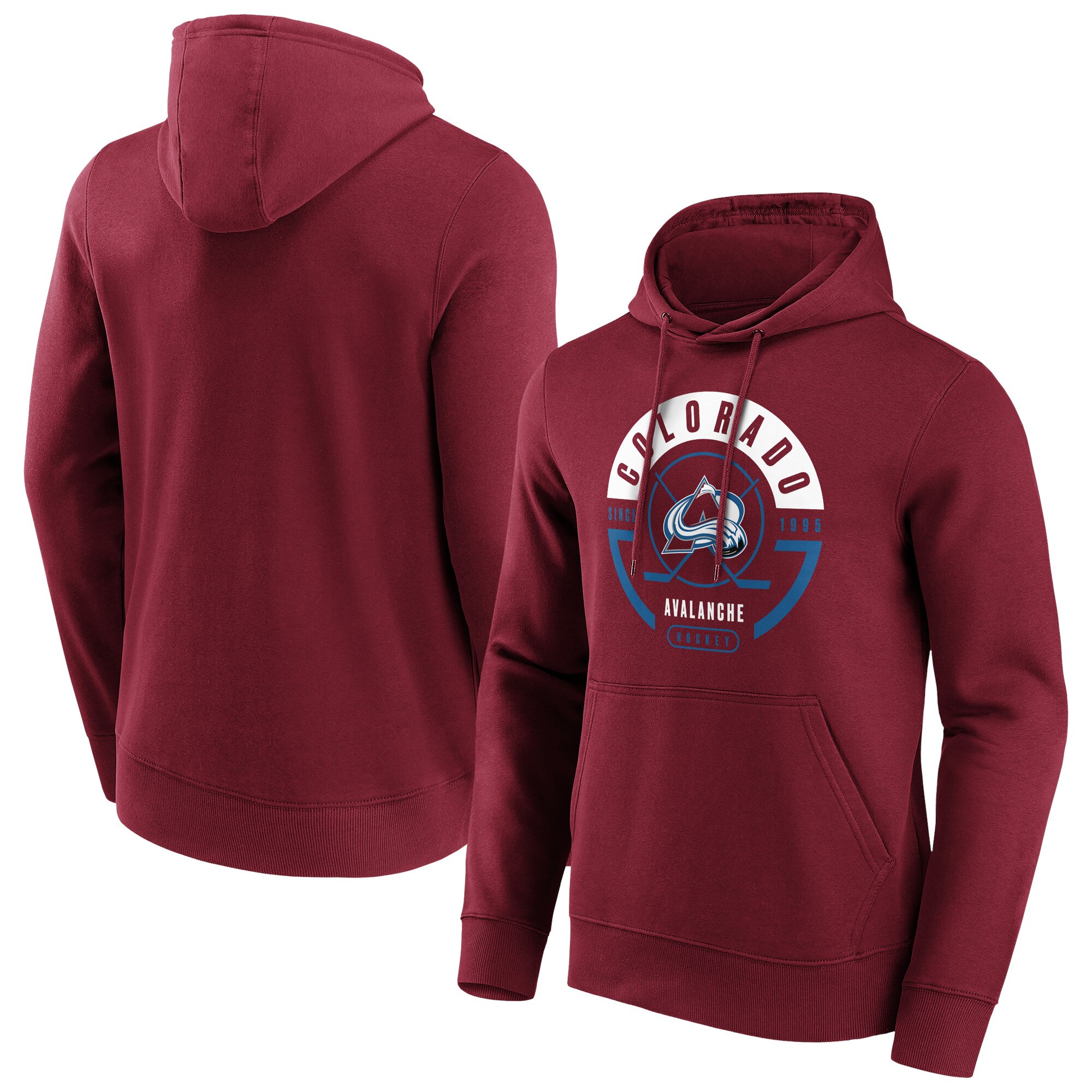 Colorado Avalanche Fanatics Branded Block Party Hoodie - Weinrot - Herren Image