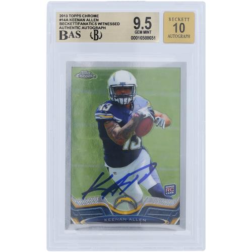 Keenan Allen San Diego Chargers signierte 2013 Topps Chrome #14 Beckett Fanatics bezeugte authentifizierte 9,5/10 Rookie-Karte