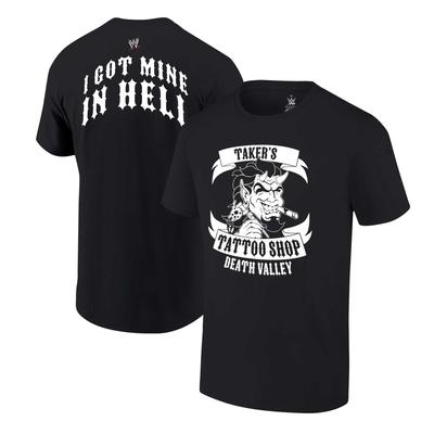 Ripple Junction T-Shirt für Herren, Schwarz, The Undertaker Taker's Tattoo Shop Image