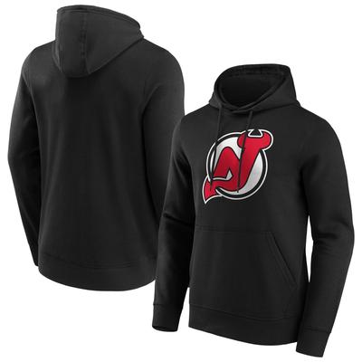 New Jersey Devils Fanatics Branded Iconic Primary Color Logo Graphic Hoodie – Schwarz – Herren Image