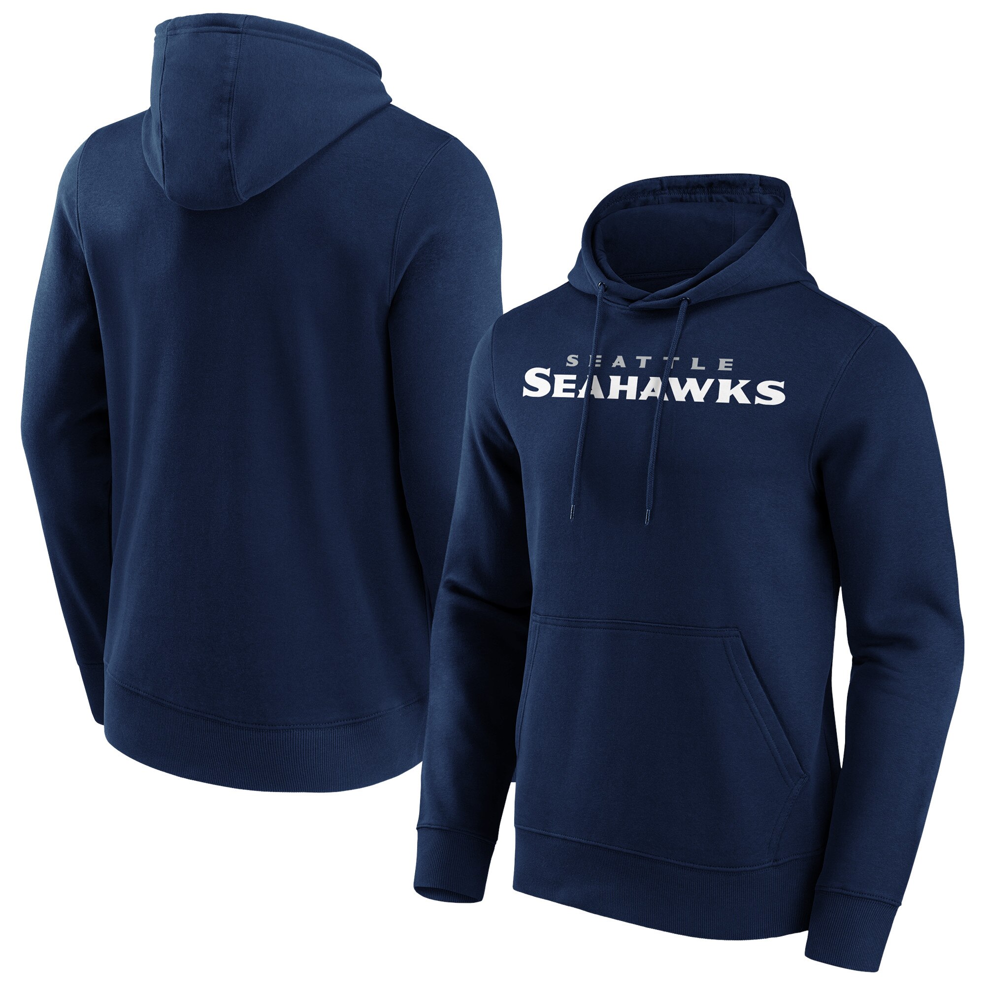 Seattle Seahawks Primary Color Wordmark Hoodie - Herren - Groß & Groß Image
