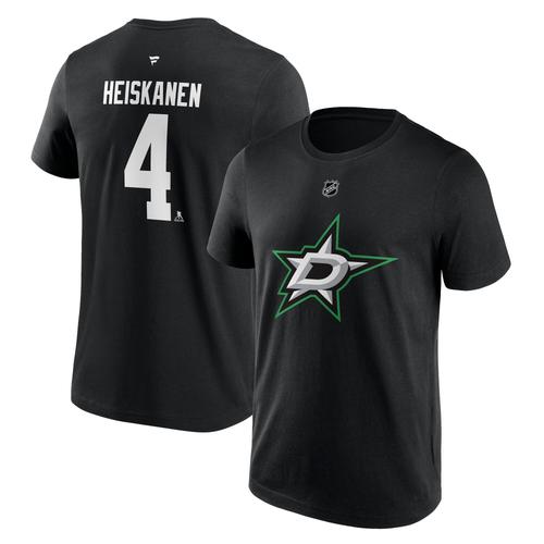 Dallas Stars Name und Number T-Shirt - Miro Heiskanen 4 - Herren