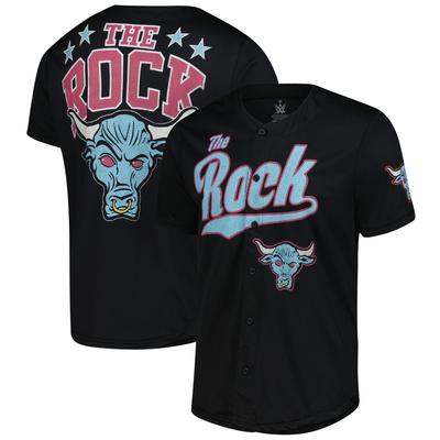 The Rock Brahma Bull Baseballtrikot für Herren in Ripple Junction, Schwarz Image