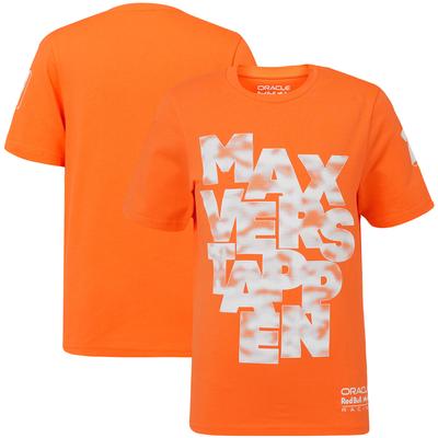 Red Bull Racing Max Verstappen Expression Driver T-Shirt – Orange – Kinder Image