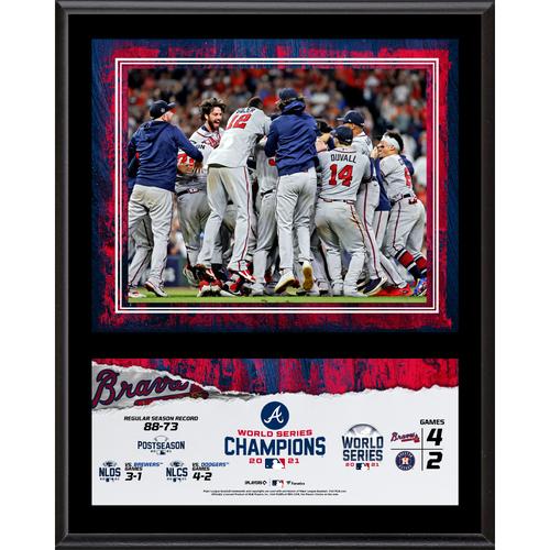 Atlanta Braves 2021 MLB World Series Champions Sublimierte Plakette, 30,5 x 38,1 cm