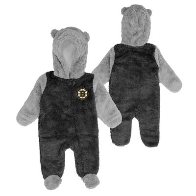 Boston Bruins Game Nap Teddy Fleece Onesie – Neugeborene Image