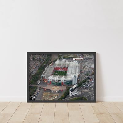Manchester United Luftaufnahme von Old Trafford gerahmter Druck - A2 Image